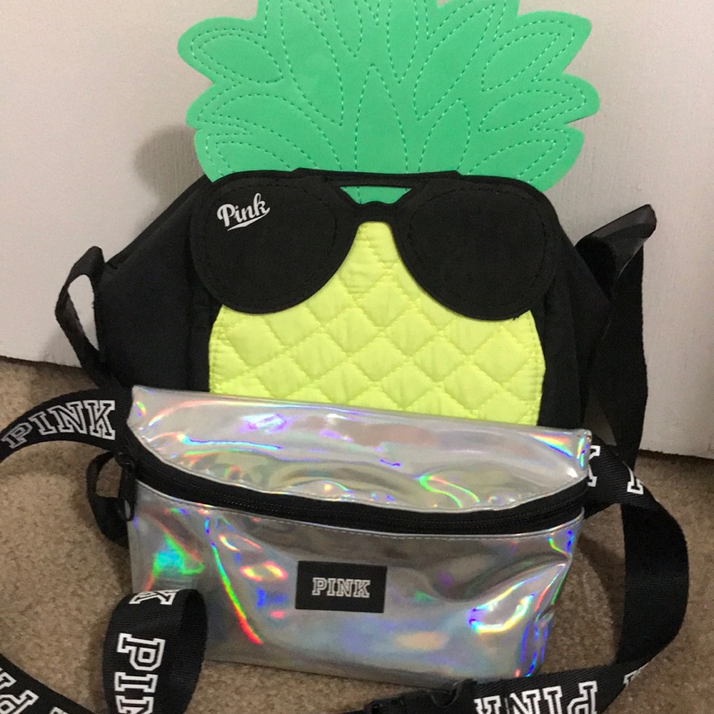 Pink pineapple and fanny pack